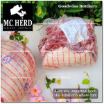 Lamb LEG BONELESS frozen whole cuts +/- 3 kg/pc (price/kg) brand Australia MIDFIELD